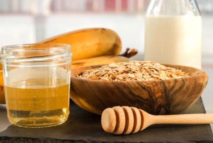 فوائد الشوفان مع الحليب والعسل والموز
